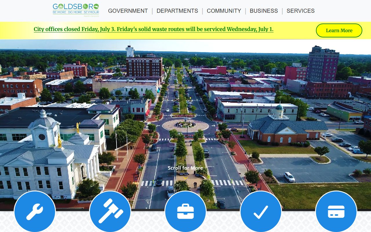 Goldsboro phone directory City of Goldsboro homepage