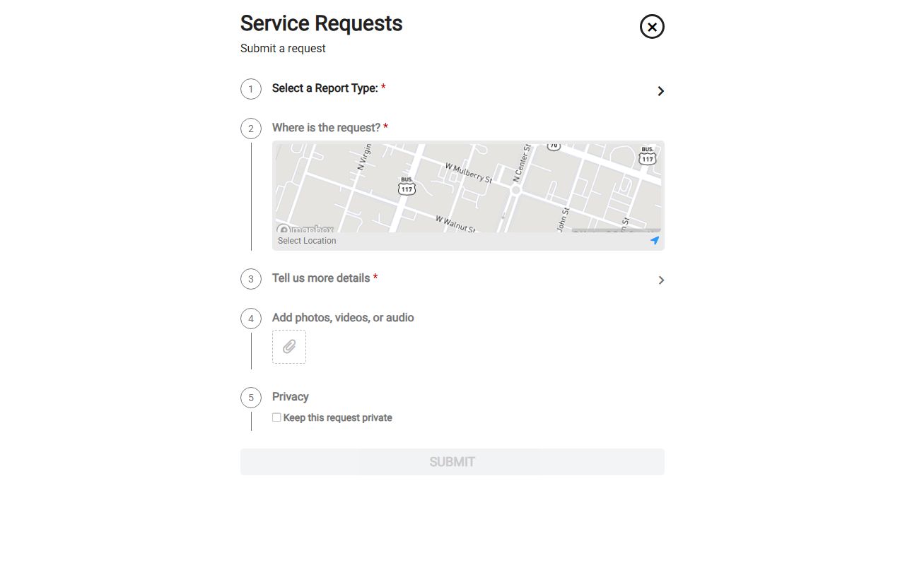 Goldsboro phone directory 311 request portal